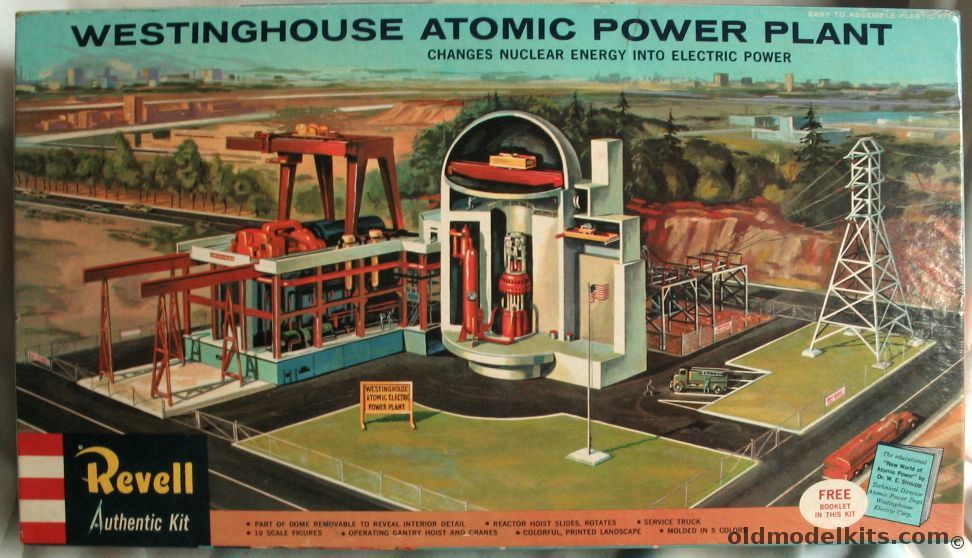 Revell 1/192 Westinghouse Atomic Power Plant with Full Interior - 'S' Kit, H1550-695 plastic model kit
